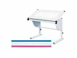 Bureau Enfant Inclinable "Lomi" 110cm Blanc