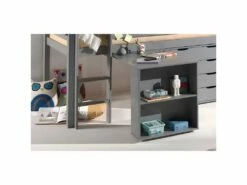 Bureau De Lit Enfant Surélevé "Pino" 94cm Gris -mobilier de bureau Shop meuble bureau 14322015