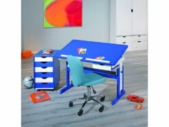 Bureau Enfant Pupitre Bois "Study" 109cm Bleu -mobilier de bureau Shop meuble bureau 14322325