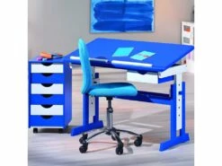 Bureau Enfant Pupitre Bois "Study" 109cm Bleu -mobilier de bureau Shop meuble bureau 14322327