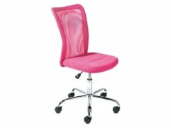 DRUSUS - Pack Bureau 2 Tiroirs Blanc Et Fauteuil Rose -mobilier de bureau Shop meuble bureau 15025453