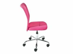 DRUSUS - Pack Bureau 2 Tiroirs Blanc Et Fauteuil Rose -mobilier de bureau Shop meuble bureau 15025455