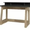 Bureau Gamer Avec Surmeuble 135 Cm Chêne Et Noir
