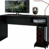 Bureau Gamer 136 Cm Noir 1 Niche
