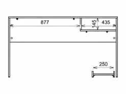 Bureau Gamer 136 Cm Noir 1 Niche -mobilier de bureau Shop meuble bureau 15671469