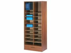 Classeur Double à Rideau Merisier Taille XL - KLASS -mobilier de bureau Shop meuble bureau 15965831