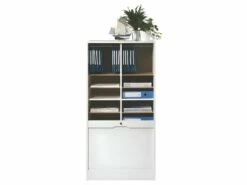 Classeur Double à Rideau Blanc Taille L - KLASS -mobilier de bureau Shop meuble bureau 15965957