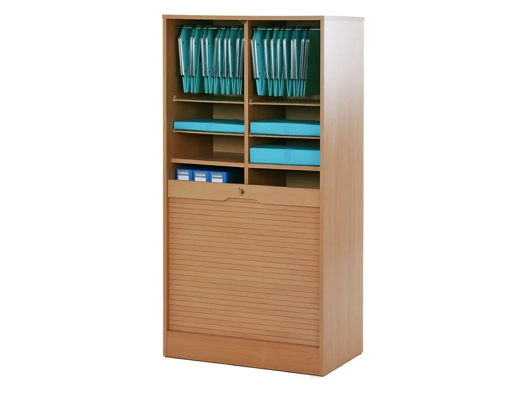 Classeur Double à Rideau Hêtre Taille L - KLASS 2 Classeur Double à Rideau Hêtre Taille L - KLASS – Image 2