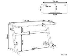 Bureau Gamer éclairage LED 120 X 60 Cm Noir DARFUR 12 Bureau Gamer éclairage LED 120 X 60 Cm Noir DARFUR -mobilier de bureau Shop meuble bureau 16279405
