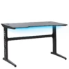Bureau Gamer éclairage LED 120 X 60 Cm Noir DEXTER