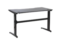 Bureau Gamer éclairage LED 120 X 60 Cm Noir DEXTER -mobilier de bureau Shop meuble bureau 17130177