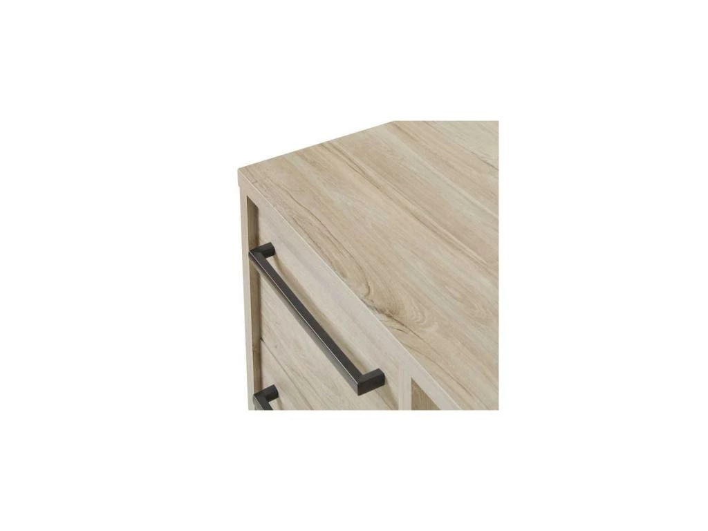 Bureau 3 Tiroirs Chêne Délavé - YVI 5 Bureau 3 Tiroirs Chêne Délavé - YVI – Image 5