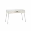 Bureau 3 Tiroirs Bois Clair/Blanc - LINO