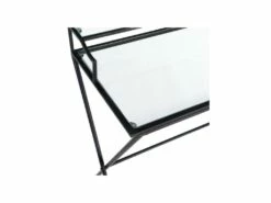 Bureau Métal/Verre Noir - NAPLA -mobilier de bureau Shop meuble bureau 17636317