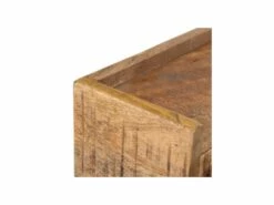 Bureau 2 Tiroirs 1 Niche Bois De Manguier/Métal - LEKNU -mobilier de bureau Shop meuble bureau 17789073