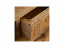 Bureau 2 Tiroirs 1 Niche Bois De Manguier/Métal - LEKNU -mobilier de bureau Shop meuble bureau 17789077