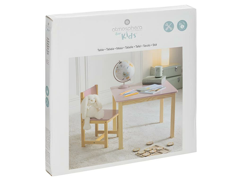 Table Enfant Classic Rose Atmosphera - Rose 3 Table Enfant Classic Rose Atmosphera - Rose – Image 3