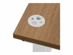 Bureau Informatique Ordinateur 140 X 73 Cm Marron Blanc 14_0005957 -mobilier de bureau Shop meuble bureau 19088675