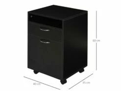 Caisson De Bureau FANNY Noir -mobilier de bureau Shop meuble bureau 19166113