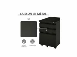 Caisson De Bureau SEKUR Noir -mobilier de bureau Shop meuble bureau 19166127