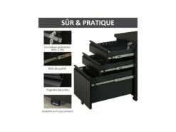 Caisson De Bureau SEKUR Noir -mobilier de bureau Shop meuble bureau 19166131