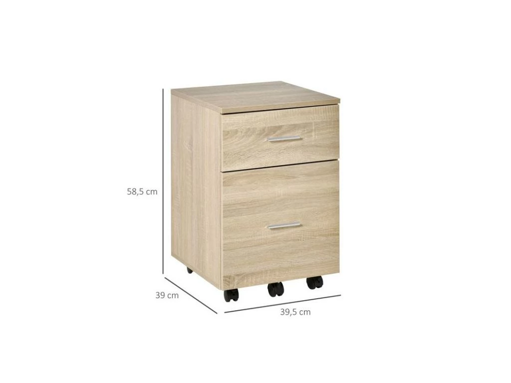 Caisson De Bureau CIBIK Chêne Clair 3 Caisson De Bureau CIBIK Chêne Clair – Image 3