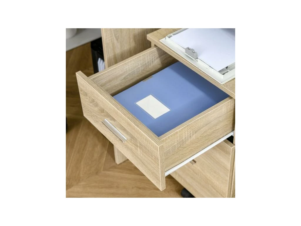 Caisson De Bureau CIBIK Chêne Clair 9 Caisson De Bureau CIBIK Chêne Clair – Image 9