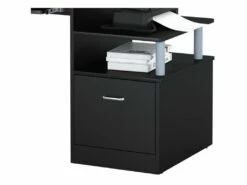 Bureau Informatique Kong Noir -mobilier de bureau Shop meuble bureau 19169299