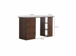 Bureau Informatique RICARDO Brun 10 Bureau Informatique RICARDO Brun -mobilier de bureau Shop meuble bureau 19169537