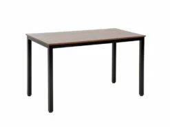 Meuble De Bureau Multifonction Noyer Et Noir