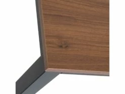 Meuble De Bureau Multifonction Noyer Et Noir -mobilier de bureau Shop meuble bureau 19169559