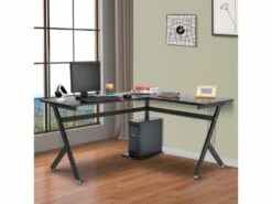 Bureau D’angle Design ZEMBRA - Noir -mobilier de bureau Shop meuble bureau 19169699