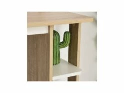 Bureau Informatique BILL Bois Et Blanc -mobilier de bureau Shop meuble bureau 19169921