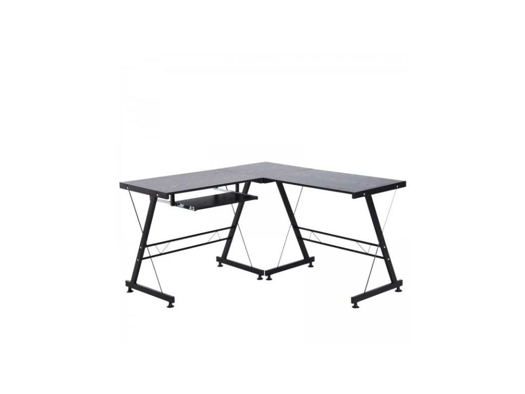 Bureau D'angle Informatique Tom Noir 1 Bureau D'angle Informatique Tom Noir