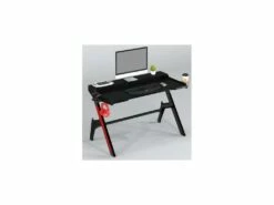 Bureau Gaming En Bois Mdf Style Fibre De Carbone Noir -mobilier de bureau Shop meuble bureau 19170169