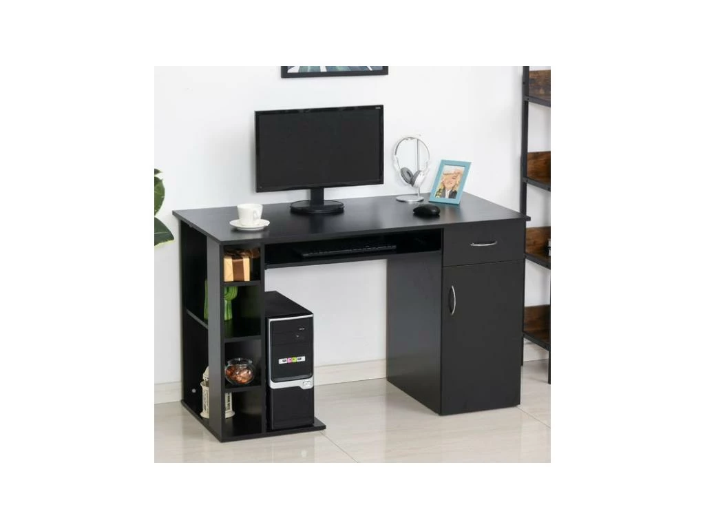 Bureau Informatique STELLAR Noir 2 Bureau Informatique STELLAR Noir – Image 2