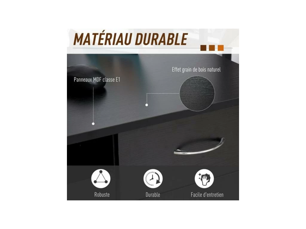 Bureau Informatique STELLAR Noir 5 Bureau Informatique STELLAR Noir – Image 5