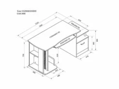 Bureau Informatique Kong Blanc -mobilier de bureau Shop meuble bureau 19170267