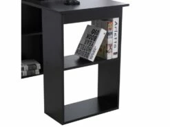 Bureau Multi-rangement Elina Noir -mobilier de bureau Shop meuble bureau 19170351