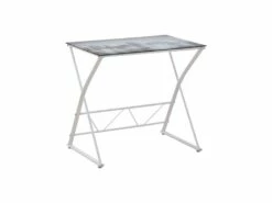 Bureau Verre Trempé NEW-YORK Blanc