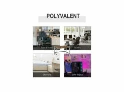 Bureau Industriel TONY Noir Et Bois -mobilier de bureau Shop meuble bureau 19170497