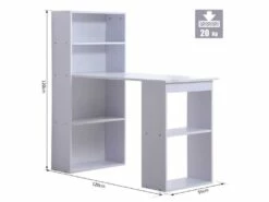 Bureau Multi-rangement Elina Blanc 11 Bureau Multi-rangement Elina Blanc -mobilier de bureau Shop meuble bureau 19170535