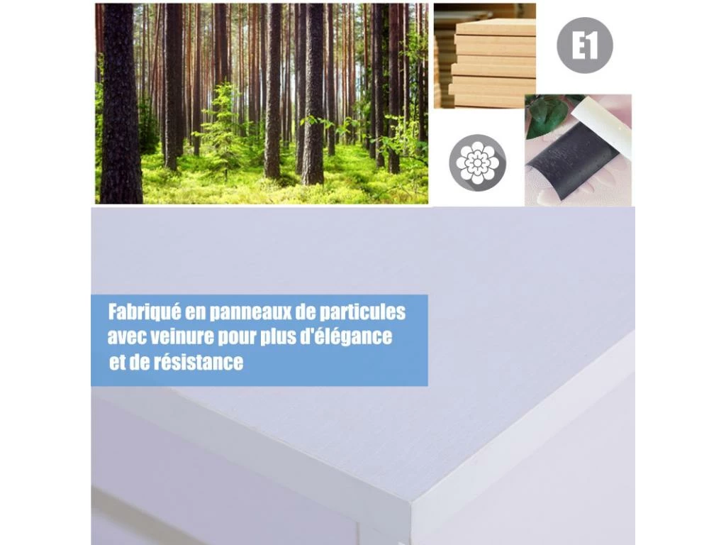 Bureau Multi-rangement Elina Blanc 6 Bureau Multi-rangement Elina Blanc – Image 6