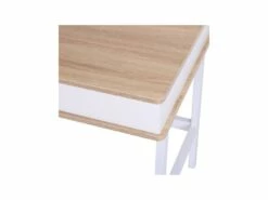 Bureau Informatique OSLO Blanc Et Bois -mobilier de bureau Shop meuble bureau 19170563