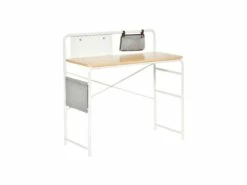 Bureau Informatique LILIA Blanc Et Bois Clair