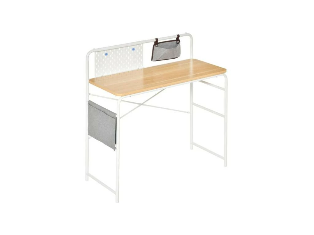 Bureau Informatique LILIA Blanc Et Bois Clair 5 Bureau Informatique LILIA Blanc Et Bois Clair – Image 5