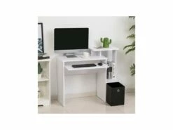Bureau Informatique ELIOTT Blanc -mobilier de bureau Shop meuble bureau 19170733