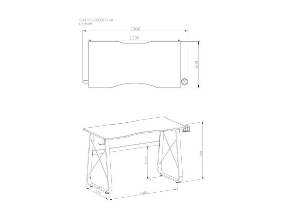Bureau Gaming GAME Noir 6 Bureau Gaming GAME Noir – Image 6