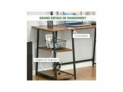 Bureau Informatique PASCAL Brun -mobilier de bureau Shop meuble bureau 19171143