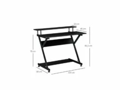 Bureau Informatique Gamer CONNOR Noir 9 Bureau Informatique Gamer CONNOR Noir -mobilier de bureau Shop meuble bureau 19171209